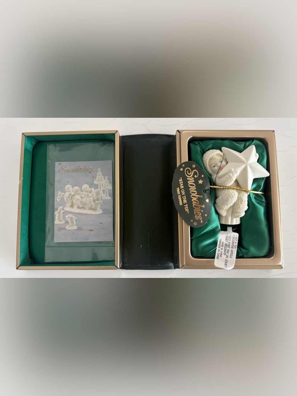 Retired Snowbabies 'Star On The Top' Miniature Tree Topper Department 56